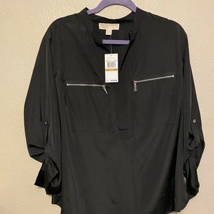 Michael Kors Plus Size 16W Black Top